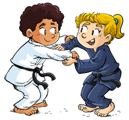 Judoka in azione